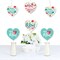 Big Dot of Happiness Colorful Floral Happy Mother's Day - Heart Decorations DIY We Love Mom Party Essentials - Set of 20
